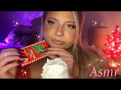 Asmr PopRocks on Mic | Crinkles, Crackling, and Shaving Foam  ✨