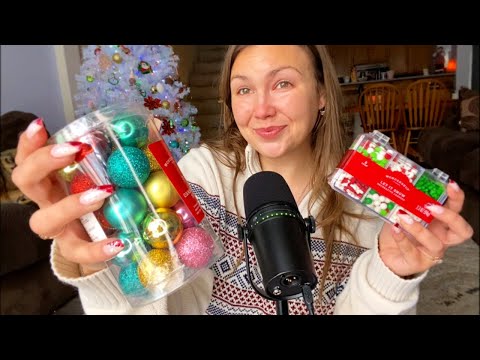 ASMR| TARGET BEAUTY/CHRISTMAS HAUL😍🎄💄 (incredibly relaxing tapping)