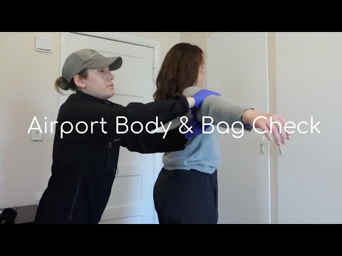 TSA Pat Down and Bag Check - ASMR