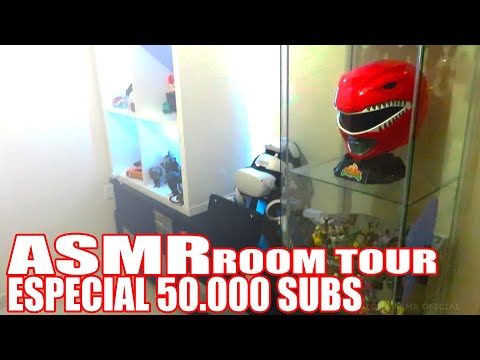 ASMR | ESPECIAL 50K SUBS - ROOM TOUR/SETUP