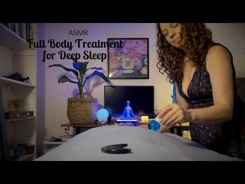 ASMR Reiki for Deep Sleep 🌙 Full Body Massage, Energy Healing & Yoga Nidra (Rain Sounds)