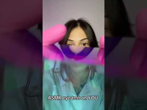 ASMR eye test on you! #fypシ #roleplay #eyecheckup #asmrvideos #asmr #tingles #viral #asmrsound
