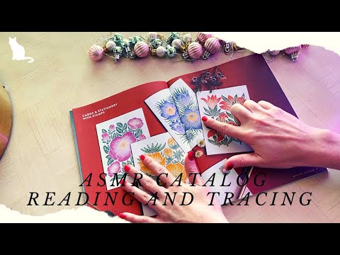 ASMR Catalog Page Turning, Tracing