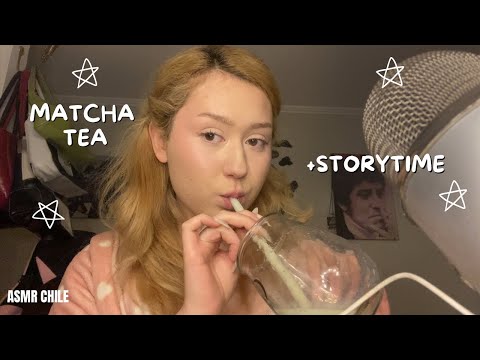 asmr matcha latte + mi historia con la depresión