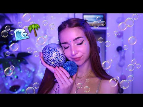 ASMR triggers 🌊🌴🌞 Je te fais voyager (océan, eau, bulles...)