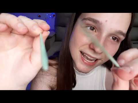 ASMR BATENDO NA CAMERA, TOQUINHOS NA TELA DE VERDADE