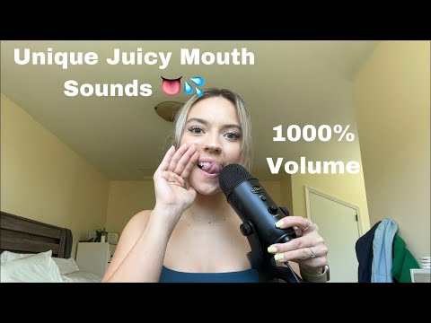 ASMR| Trying New & Unique Mouth Sounds! Both Wet & Dry Mouth Sounds- High Sensitivity