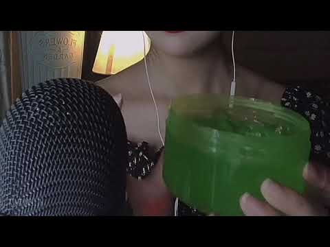 asmr - Aloe Vera Gel sounds with hands