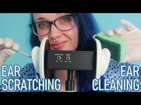 ASMR INTENSE Ear Scratching & Cleaning Sounds (LATEX GLOVE SOUNDS) 🧼