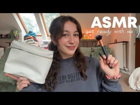 ASMR get ready with me ☁️🫶🏼 very very chatty