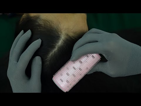 ASMR Scalp Scratching Aggressive Tingling For Deep Sleep, Real Person Scalp Massage With Gloves Asmr