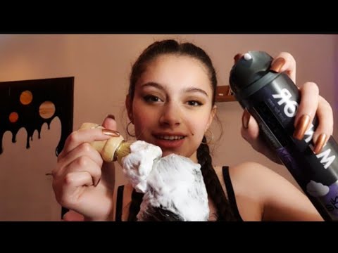 ASMR | Shaving Foam in Your Ears (Fast)