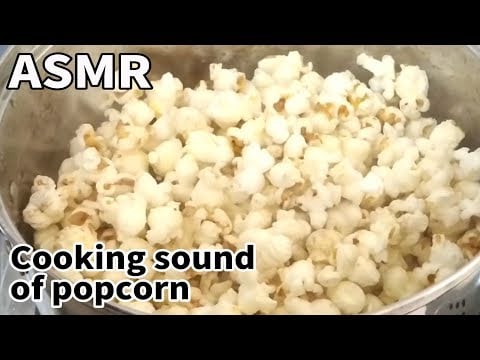 【ASMR】Cooking sound of popcorn 팝콘 만드는 소리 / ポップコーンを作る音