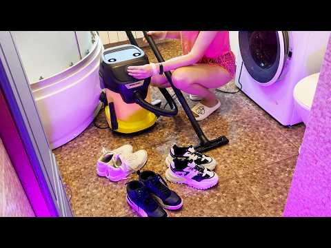 👟 My Weirdest Sneaker Cleaning Experiment Yet!💦The Pink Magic🌸