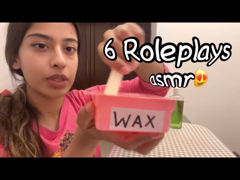 6 ASMR Roleplays Compilation ✰ hair, waxing, makeup