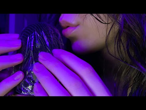 [ASMR - No Talking] 💋Mouth sounds layered with saran wrap 💋