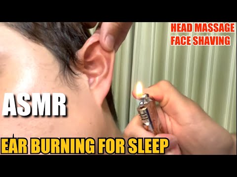 【ASMR】Ear Burning🔥Head and Ear massage for Sleep