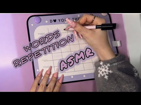 Words Repetition ASMR ✍🏻😴 *Whispering*