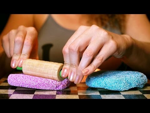 Binaural ASMR Sculpting Floam Toy Sounds Soft Spoken