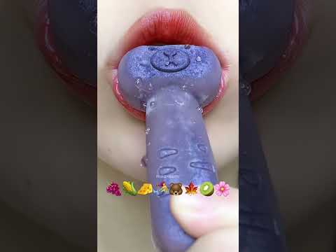 Asmr Eating Wax Candy Kohakuto Jelly Emoji Food #meoasmr #mukbang #satisfying #emojichallenge