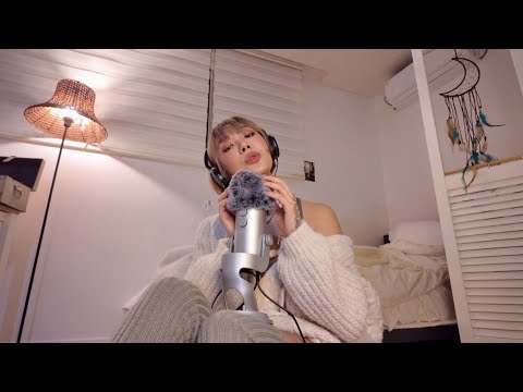 [ASMR] 달디단 밤양갱 🌰 (속삭이는 노래, 가사 단어반복, soft singing, whispering, 털 쓰다듬는 소리, fluffy sound)