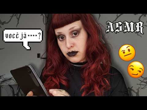ASMR TE FAZENDO PERGUNTAS DESCONFORTÁVEIS E ESTRANHAS 👀