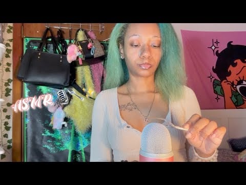 ASMR Mic Sounds with Plastic Spoon and My Hands 🥄👐🏽✨