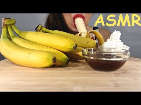 ASMR | Eating Bananas With Chocolate Dip | Eating SOUNDS | No Talking | Lady M. ASMR