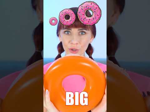 🍩 Big, Medium, Small Gummy Donuts #shorts #mukbang #eating