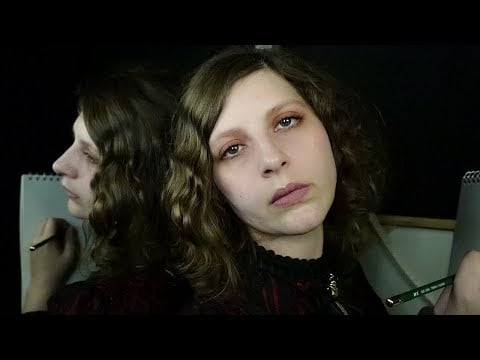 ASMR | Modeling for a Melancholy Artist | Drawing You, Personal Attention, Rain Sounds