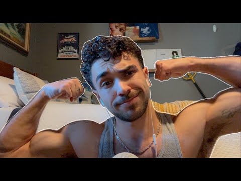 ASMR Rambling Close Whispers and Soft Speaking and Fuzzy Mic
