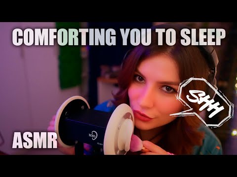 ASMR Comforting You to Sleep / Ear Brushing 💎 Shh, It's Okay, Relax, Don't worry