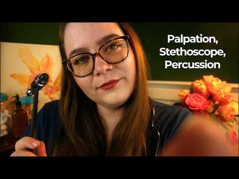 All Palpation, Stethoscope, & Percussion Medical Exam 🩺 ASMR Medical Roleplay