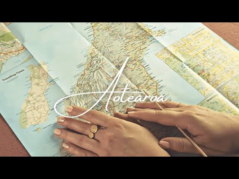 ASMR Tracing a Map of Aotearoa New Zealand (soft spoken)