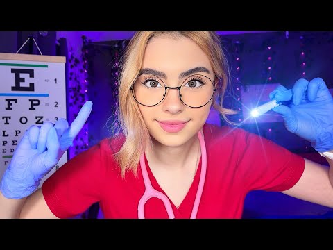 ASMR Nurse Exam BUT YOU CAN CLOSE YOUR EYES 👀 Medical Cranial Nerve, Eye, Ear, ASMR For Sleep ⚕️