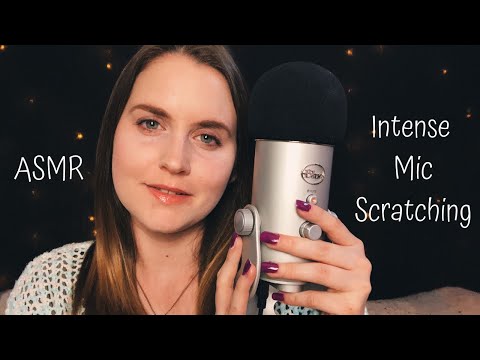 ASMR Intense Mic Scratching No Talking with Q Tips and Cocktail Sticks