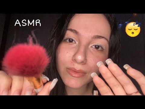 ASMR - VOU FAZER CARINHO NO SEU ROSTO PARA DORMIR EM 5 MINUTOS!!! 🥱