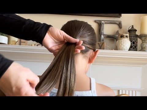 #ASMR CLASSIC PONYTAIL HAIR PLAY | Hair Brushing | Ponytail | Real Person | No Talking