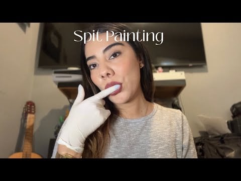 ASMR ☆ SPIT PAINTING CASERO 🌼 fast and agressive ✨