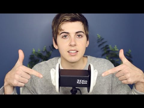 ASMR ☁ 3D MIC TEST ☁ 3Dio Ear to Ear Male Whisper and BINAURAL Ear Cupping Massage - New Setup