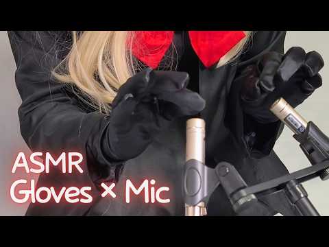 [ASMR] Satin Gloves × Mic Scratching | New Mic Test ASMR | Blue Archive Cosplay (Professor Smug)