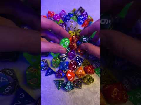 ASMR Dice Collection 🎲 Rummaging #shorts #asmr