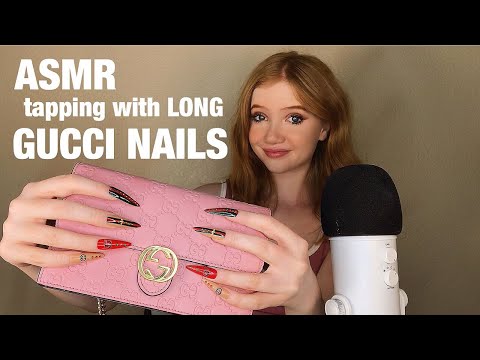 ASMR Tapping With Extra Long Gucci Nails...