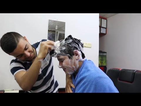 ASMR TURKİSH BARBER MASSAGE HEAD NECK BACK AMR EAR FACE MASSAGE
