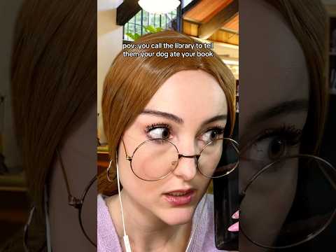 your dog ate your book #asmr