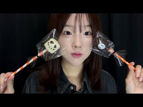 할로윈 마시멜로우 🎃👻 이팅사운드 ASMR | Halloween Marshmallow Crunch, Mouth Sound, Relaxing, Tingly