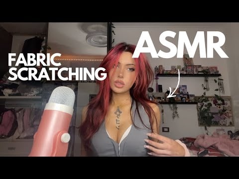ASMR - FABRIC SCRATCHING, body triggers, body sounds, scratching on outfit✨✨