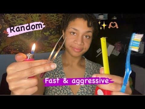ASMR - Quick Aggressive Tingles (Sky)