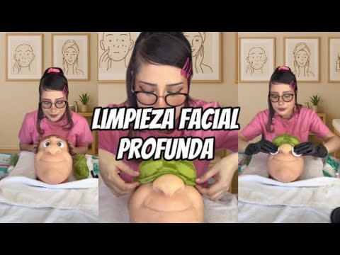 Versión larga: limpieza facial profunda #asmr #spa #skincare