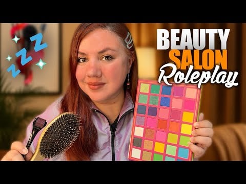 ASMR Beauty Salon FULL Experience Facial / Hair & Makeup
